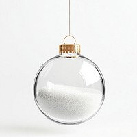 Glass baubles transparent decoration christmas.