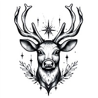 Deer art illustration wildlife.