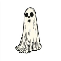 Ghost art illustration drawing.