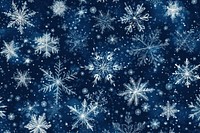 Intricate snowflakes on dark background.