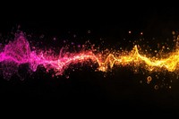 Red color sound waves abstract colors illustration.