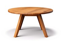 Round wooden table furniture modern style.