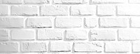 White brick wall background texture clean architecture.