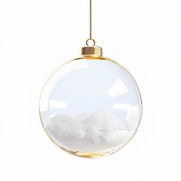 Transparent hanging glass Christmas ball christmas snow accessories.