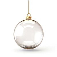 Glass Christmas ball transparent christmas hanging.