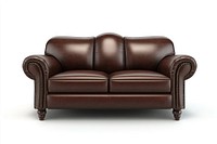 Leather sofa furniture brown comfortable.