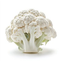 An isolated cauliflower background vegetable white.