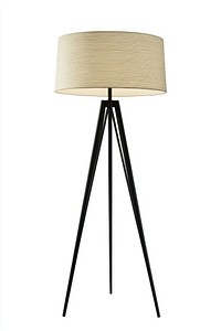 Minimal industrial floor lamp tripod contemporary minimalist.