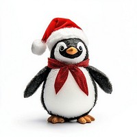 Real penguin ornament christmas theme decoration.