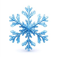 Blue snowflake symbol winter decoration.