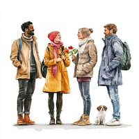 Group of people person illustration clothing.