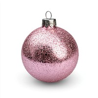 Pink glitter ornament christmas accessories decoration.