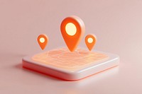 Location pin illustration technology design.