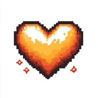 Six pixel heart icon illustration dynamite weaponry.