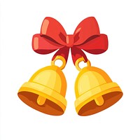 Cute illustration of Jingle bells tied with ribbon celebration decorative decoration.