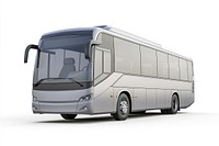 Real short coach bus transportation vehicle modern.