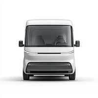 White concept delivery van transportation vehicle modern.