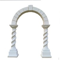 Rectangular arch architecture elegant columns.