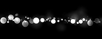 Abstract white bokeh lights on a grey background abstract blurred astronomy.