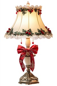 Coquette christmas lamp lampshade decor red.