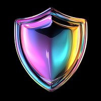 A bubble shield icon colors illustration accessories.