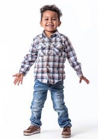 Latino boy is Dancing happy kids photography.