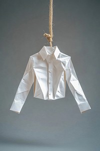 Shirt origami hanging paper.