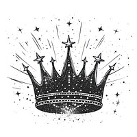 Crown illustration stars white.