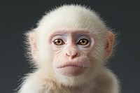 Real albino Monkey monkey wildlife animal.