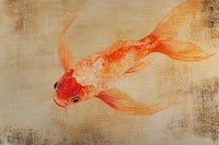 Koi fish illustration watercolor goldfish.