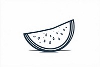 Melon illustration fruit black.