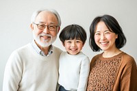 Parents and children family together portrait.