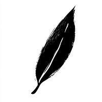 Leaf black illustration silhouette.