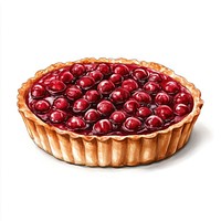 Cranberry curd tart dessert fruit pie.