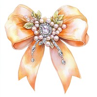 Bow watercolor jewelry vintage.