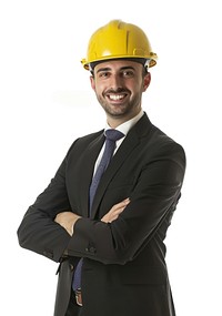 Construction engineer helmet suit male.