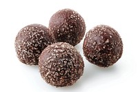 Chocolate balls round confectionery sugar-coated.