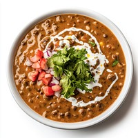 Dal Makhani cilantro indian curry.