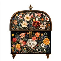 Flower Collage Baroque music box flower illustration floral.