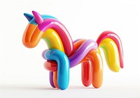 Cute horse balloon twisted art colorful vibrant.