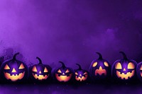 Halloween background illustration pumpkins purple.