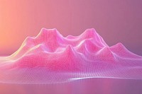 Abstract vibrant mesh landscape