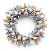 Christmas wreath christmas ornament silver.