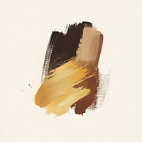 Brown and gold inclusivity brush art abstract.