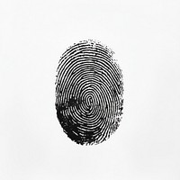 Black ink fingerprint image black white identification.