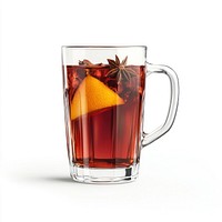 Christmas Red Mulled wine glass beverage orange.