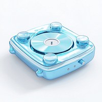 A CD player aesthetics disk blue.