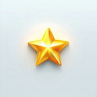 Golden star badge icon graphic bright illustration.