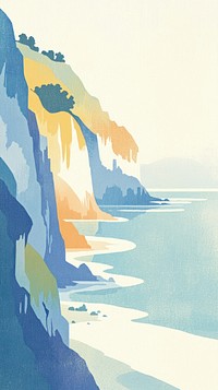 Cliff wallpaper cliffs mobile pastel.