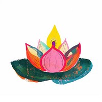 Flower illustration symbol lotus.